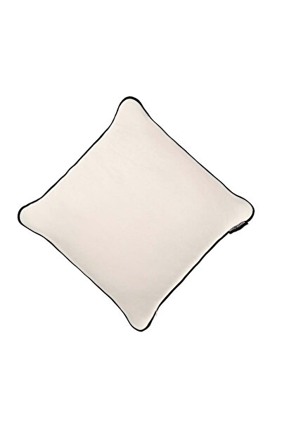 Genel Markalar Ju Biyeli Kırlent Yastık Kılıfı Ekru Rengi 45x45