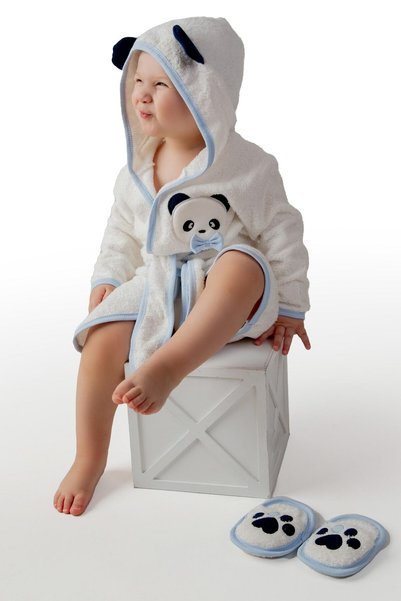 Sarebaby Cute Panda Baby Boy Bathrobe Set New Season