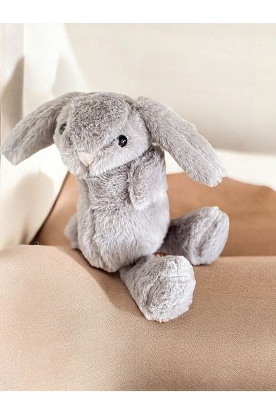 Littleandmoreofficial Gray Plush Rabbit Bracelet - Hugging & Hugging, Baby & Kids Room Curtain Decor