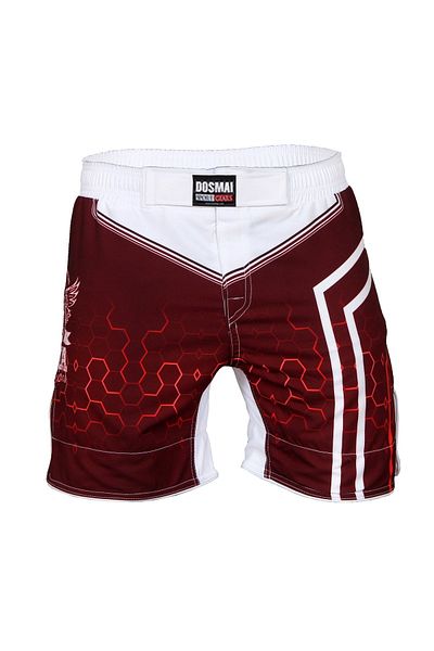 DO-SMAI Mma Fitness Boxing Muay Thai Training Shorts - Digital Printed, Hexagon Design, Sports Shorts Mms224