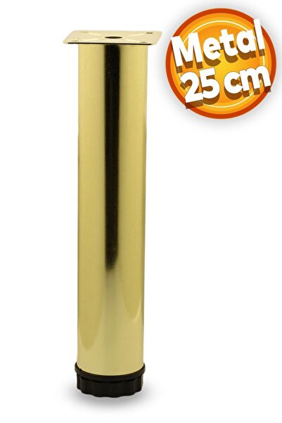 Badem10 Akça Ayarlanabilir Metal 25 Cm Gold Mobilya Kanepe Koltuk Baza Yüksel...