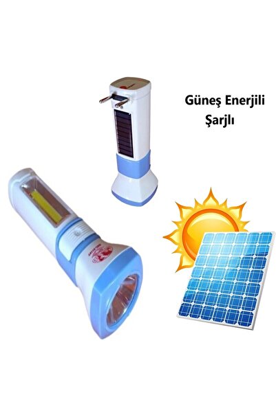 Hyd El Feneri Şarjlı Güneş Enerjili Kamp Feneri Deprem El Lambası