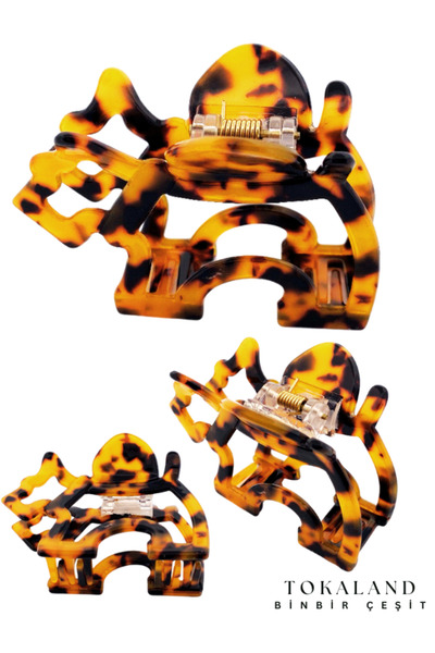 TOKALAND Yazlık Leopar Desen , Agatha Mandal Toka - Luxry Sedef Kemik Mandal ...