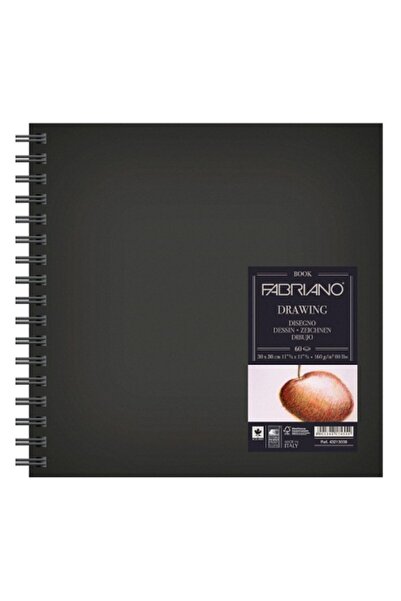 Fabriano Drawing Book Natural Textured, 160gr, 30x30cm 225381