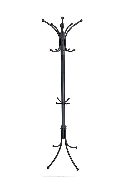 TOLUNAY Anthracite Gray Clover Model Coat Rack Footed Hanger Painted