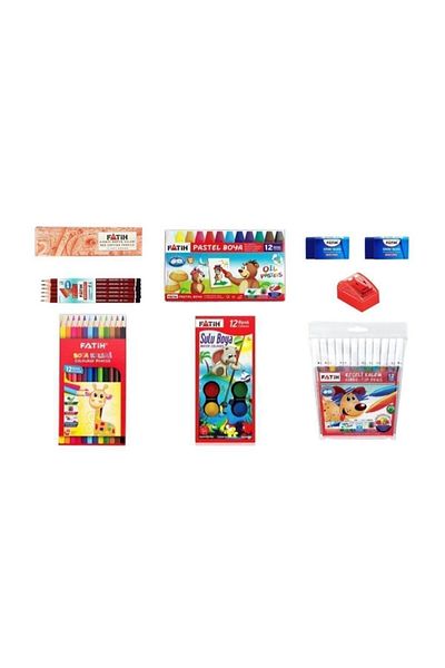 Fatih 9 Piece School and Painting Set
