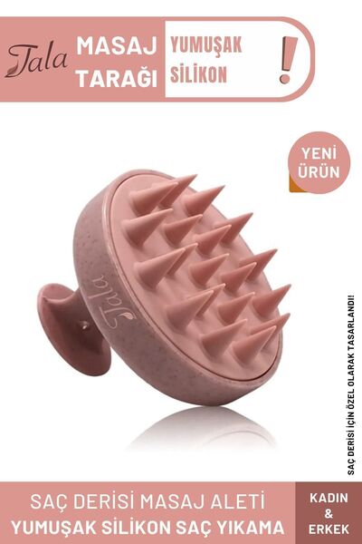 Tala Shower Comb Soft Silicone Hair Washing & Scalp Massage Comb