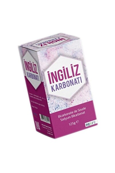 Relife Saf İngiliz Karbonatı 125 gr 4'lü Paket - %100 Doğal Sodyum Bikarbonat Alkali Yaşam