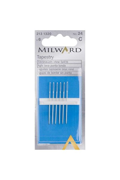 ATMACA TUHAFİYE Milward 24 No Iğne Oyası Iğnesi Ve Etamin Kanaviçe Iğnesi Çelik Iğne Milward Iğne