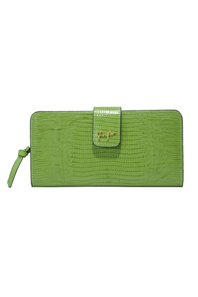 prefer YEŞİL BÜYÜK BOY KADIN DERİ CÜZDAN