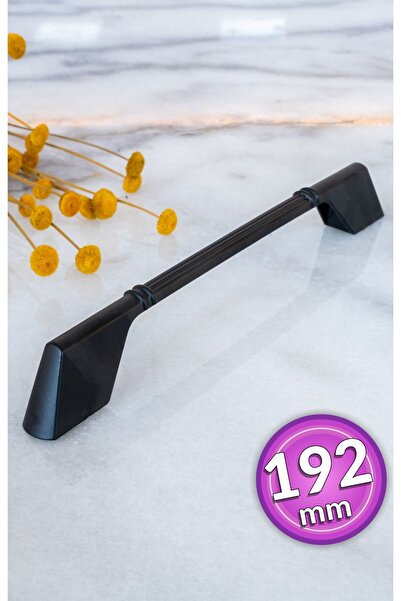 SHAYMA SİYAH METAL KULP 192MM MOBİLYA KULPU,DOLAP KULPU,MUTFAK DOLAP KULPU,ÇE...