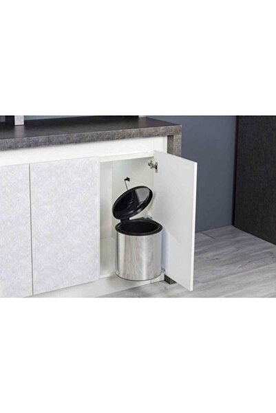 STARAX Dolap Içi Kapağa Monte Yuvarlak Çöp Kovası 10lt.