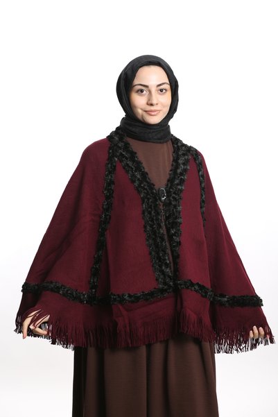 eslem butik Winter Women's Mother's Poncho