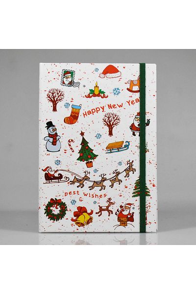 4nio White Mixed New Year Notebook