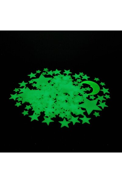 Giraffe Sticker Karanlıkta Parlayan Gezegen Yıldız Ve Ay Modeli Sticker 72 Adet