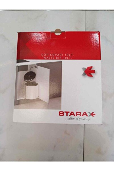 STARAX Dolap Içi Kapağa Monte Yuvarlak Çöp Kovası 10lt.