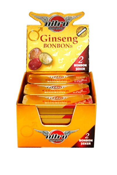 48Hours Ginseng 12'li Nitromax gınseng Bonbon toplamda 24 Adet