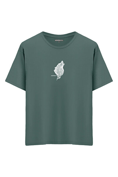 Mounte Bianca Unisex vuk - Oversize kroj T-shirt