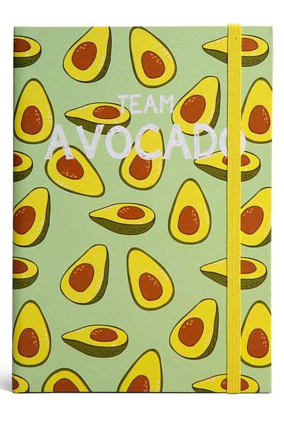4nio AVOKADO Unlined Thick Cover String Notebook
