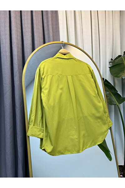 modabetce Oversize Women's Shirt - Poplin Fabric