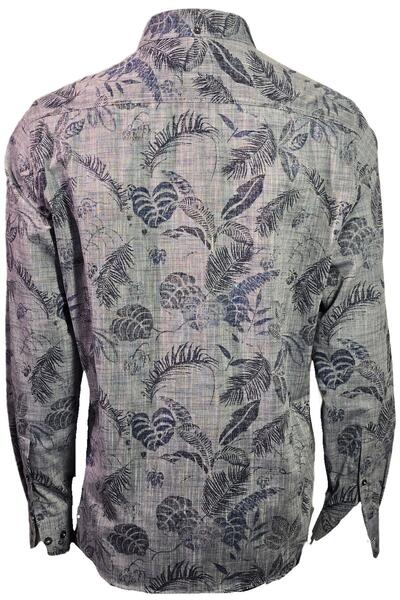 Campione 1709446 Чоловіча сорочка з індіговим візерунком