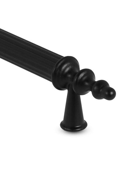 Badem10 (PLASTIC HARD) Polavit 160 Mm Mobilier Negru Bucătărie Sertar Dulap Mâner Dulap Mâner Mâner 10 buc