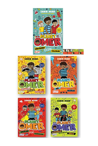 Gülce Kitap Planet Ömer Serisi-2.3.-sınıf-macera-mizah-okuma-kitapları-set(5-...