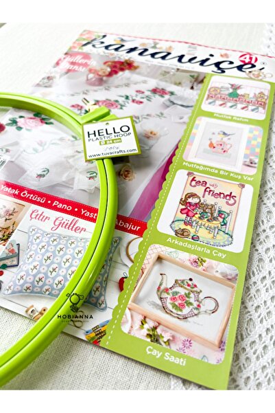 Hobianna Kanaviçe Dergisi No:41 & Hello Kasnak Seti