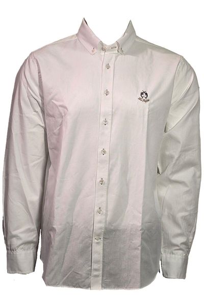 Campione 3709302   Men's Off White Regular Fit Shirt