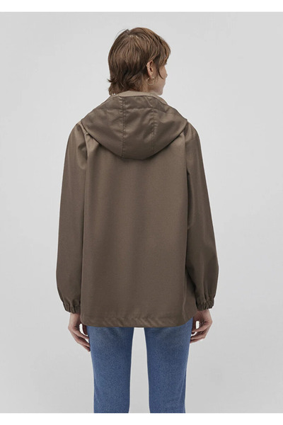 Mavi Kadın Kahve M1110014-82046 Kapüşonlu Trençkot