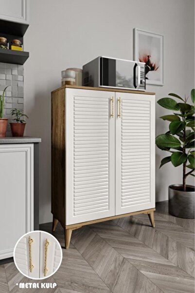 mapahomeliving Panjurlu Metal Kulp Çok Amaçlı Dolap Mutfak Dolabı  Balkon Kil...