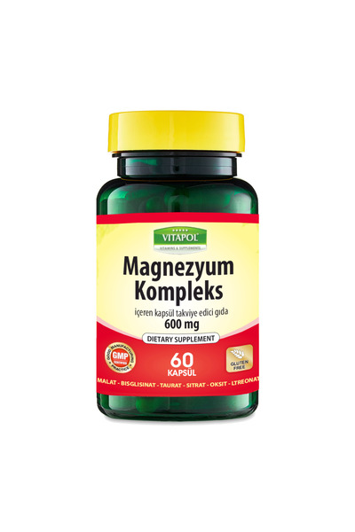 Trunature Magnezyum Malat+Bisglisinat+Taurat+L-Treonat+Oksit 60 Kapsül
