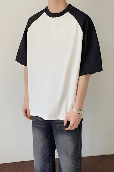 Carpe Μαύρο Λευκό Basic Oversize T-shirt