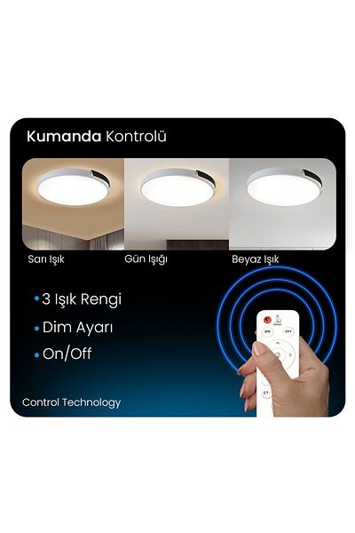 CATLUZ مصباح سقف 50 سم بثلاثة ألوان فاتحة - ثريا إضاءة LED حديثة باللون الأبيض والأسود