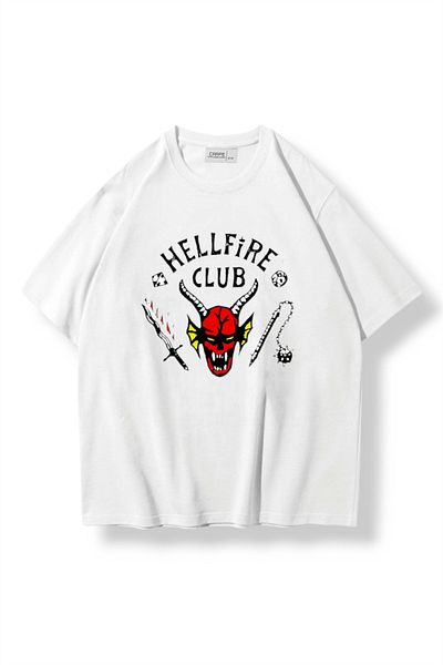 Carpe Hellfire Club White Oversize T-shirt