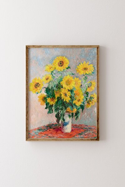 epiqart Ayçiçekleri - William Morris - Ahşap Desenli Çerçeve