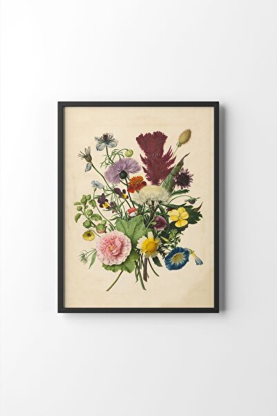 epiqart Flowers - Black Frame