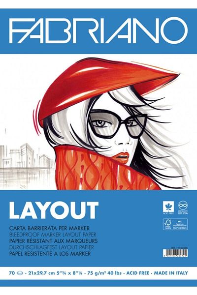 Fabriano Layout Marker Block A3 70 Sheets