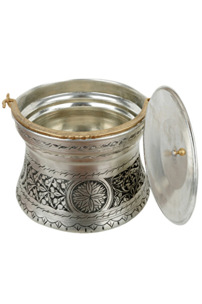 Efsoon Organics İşlemeli Eskitme Yoğurt Bakır Bakraç 4,5 LT