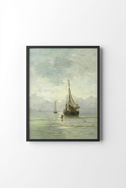 epiqart Denizdeki Gemiler - Siyah Çerçeve