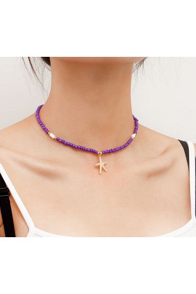 İPAR AKSESUAR Bead Detailed Cluster Design Necklace