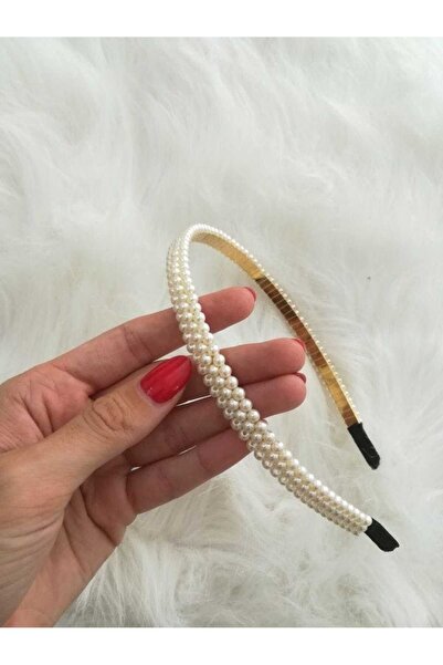 ella'nın çarşısı Металева корона з перлами - 3 ряди перлів, 1 штука