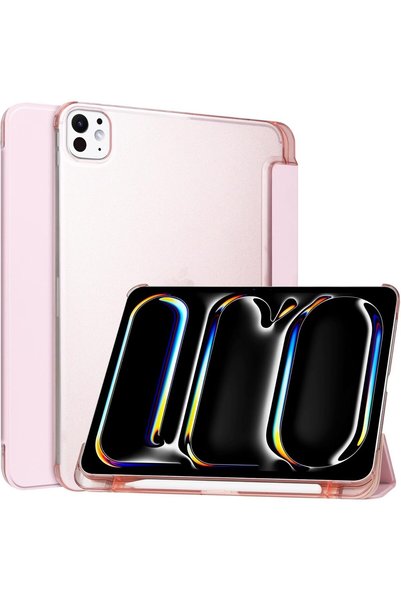 Fogy iPad Pro 11inç M4 2024 Uyumlu Kılıf Smart Cover Kalem Bölmeli Standlı ka...