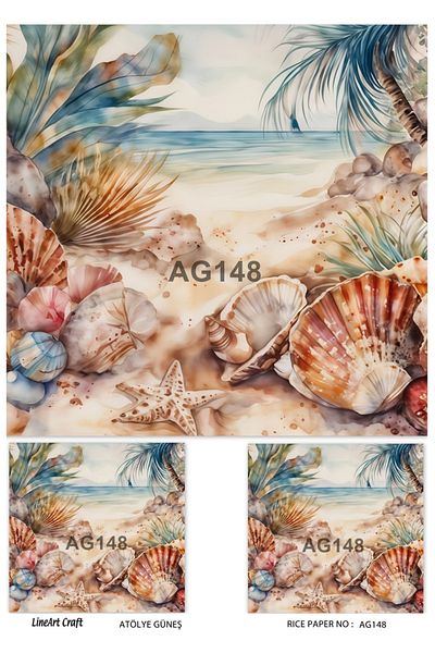 LİNEART Brass Patterned Lineart Decopage Paper - La-Ag148