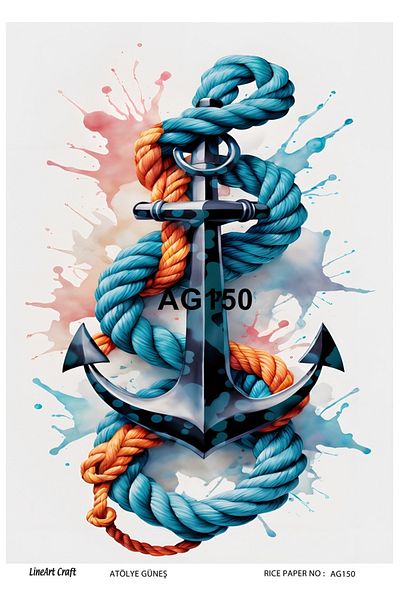 LİNEART Brass Decopage Lineart Paper - La-Ag150