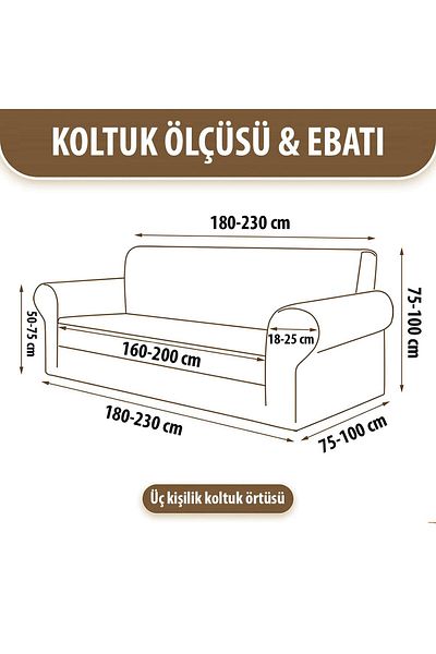 elyar Husa de canapea cu 3 locuri cu elastic din catifea |   Husa canapea |   Husa pentru canapea extensibila