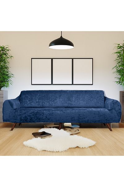 elyar Husa de canapea cu 3 locuri cu elastic din catifea |   Husa canapea |   Husa pentru canapea extensibila