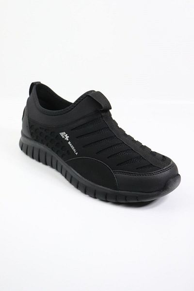 M.P. M.P - 241-7350 Black Laceless Mesh Men's Sports Shoes