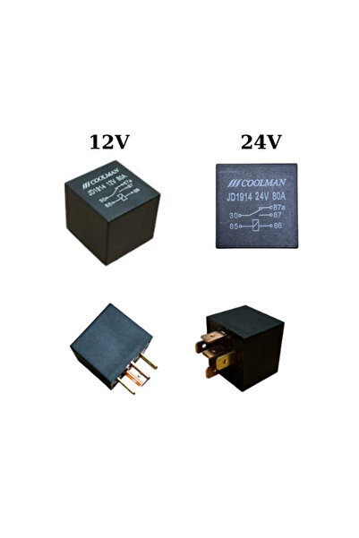 Cool man Coolman 5 Ayak 80 Amper Güç Rölesi (12-24V)