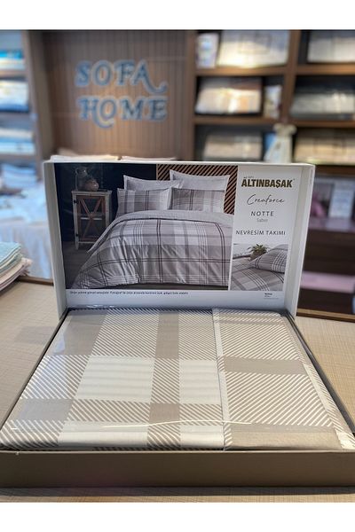 Altınbaşak Creaforce Notte Saber - Double Gold Spike Bedding Set
